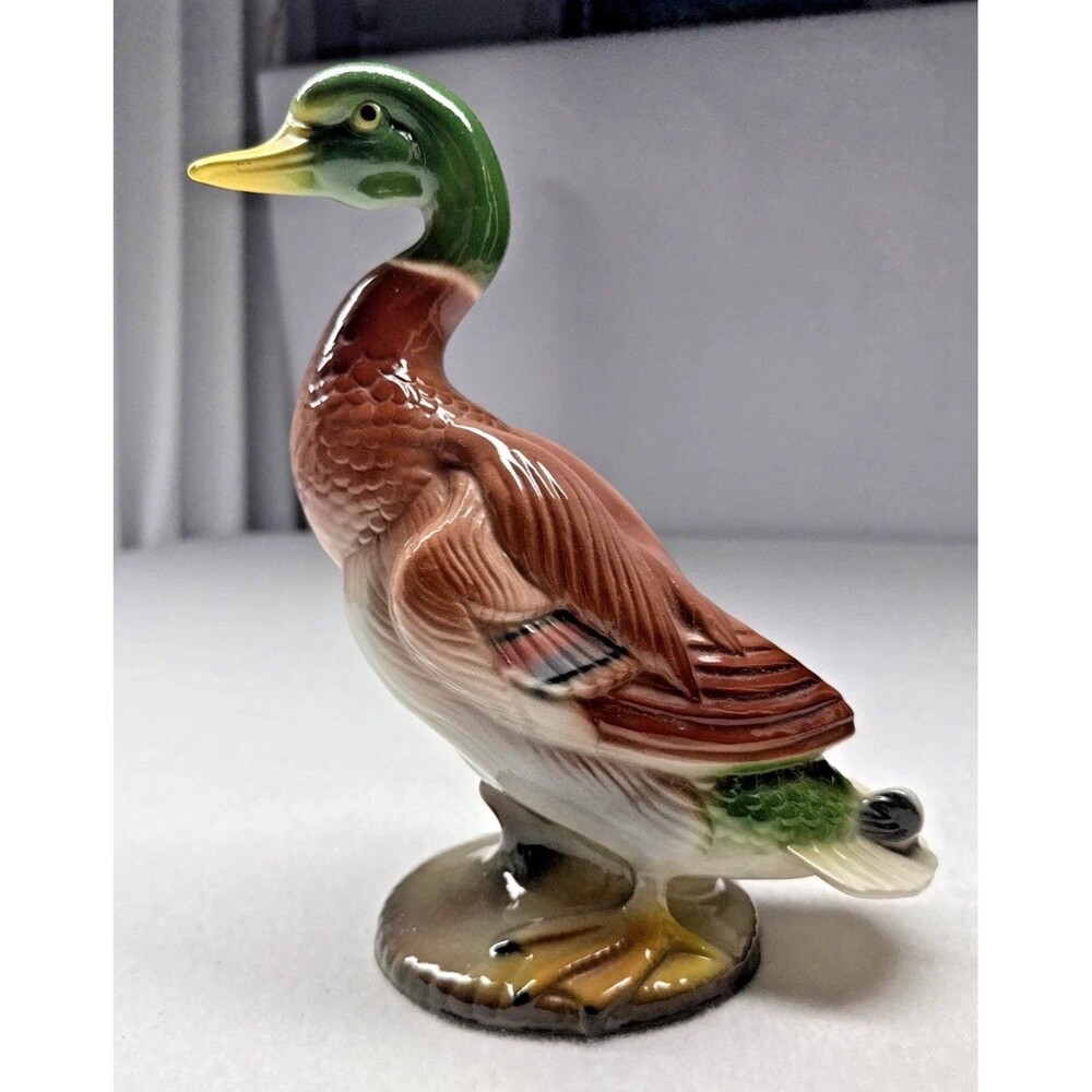 Maddux of California Mallard Duck Figurine Standing 10" Ceramic Bird Vintage